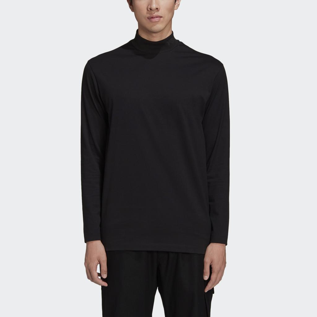Y-3 Classic Long-Sleeve Mock Neck Black Men Tops GK4497