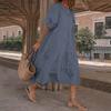 Vintage Summer Dress Ladies Casual Bohemian Beach Dress