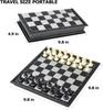 Дорожный шахматный набор 3 в 1-10 дюймов Шахматы Шашки Нарды Магнитный - Дорожные настольные игры Портативные дорожные игры