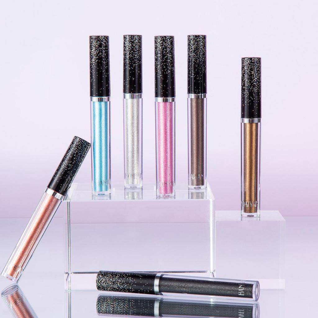 Жидкие тени для век 12 цветов, перламутровые, с блестками, подводка для глаз, стойкие, водостойкие тени для век, быстросохнущие, с блестками, мерцающие, макияж глаз