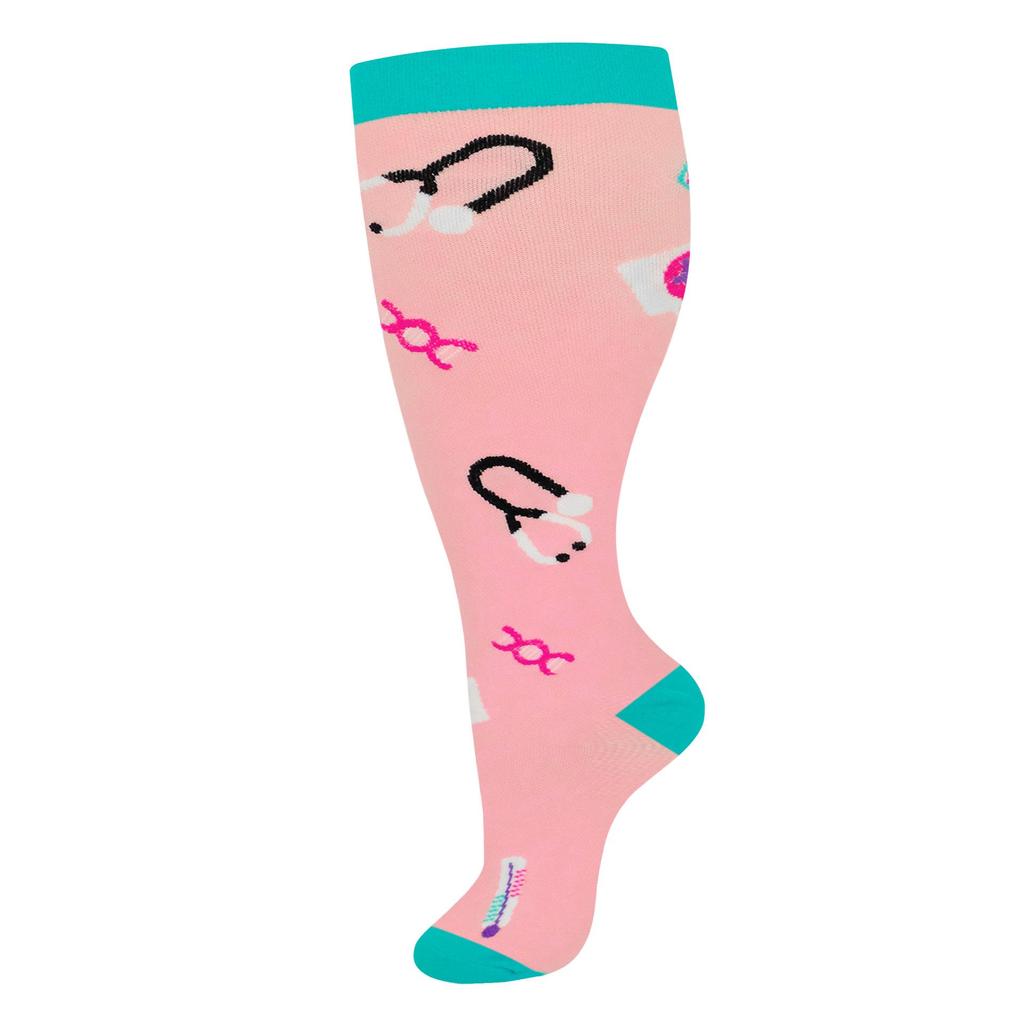 Компрессионные носки больших размеров с высокой эластичностью для фитнеса и ожирения