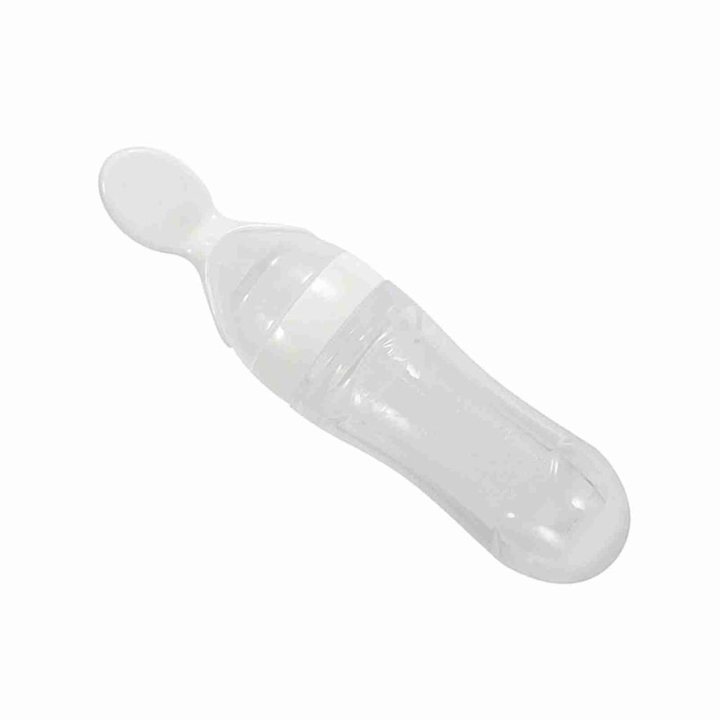 1 шт. 90 мл силиконовая детская бутылочка для кормления с ложкой, дозатор для свежей пищи и каши, горячая