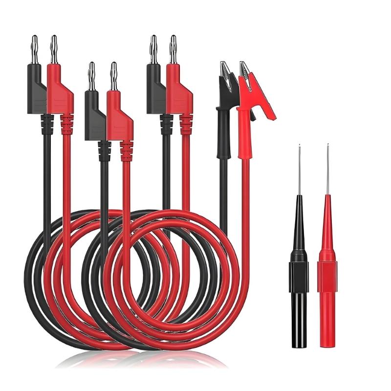 Professional Test Probes 4MM Heavy Duty Wire Clip For Electrical Equipment And Safety Insulation