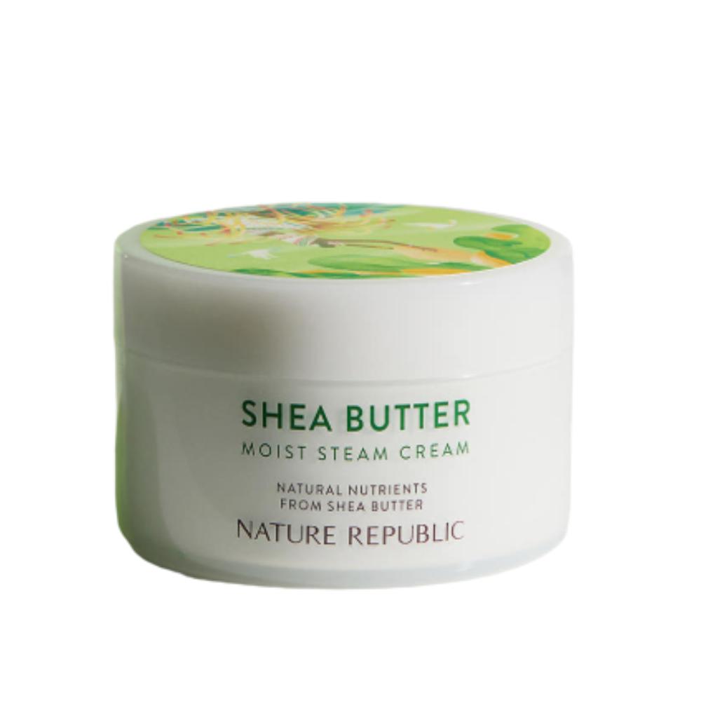Nature Republic Паровой крем с маслом ши (100мл): Высокоэффективный увлажняющий крем, созданный с использованием технологии паровой обработки при 100°C для максимального впитывания