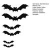 Scary Entrance Decor Halloween 3D Lighted Bat Wall Decor, Removable Felt Bats Stickers, Assorted Mounted Adornments Size, LED Glowing Clings