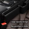 Car Seat Gap Storage Box with Cup Holder Large Capacity Wear Resistant Waterproof Center Console Car Interior Organizer