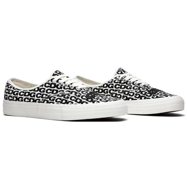 Оригинальные Comme des Garçons x Authentic Vans 'CDG Print - Black White' 2018 VN0A33TASHM