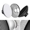 30cm 11.8in Standard Reflector Beauty Dish Bowens Mount with White Diffuser Reflector Honeycomb Grid for Studio