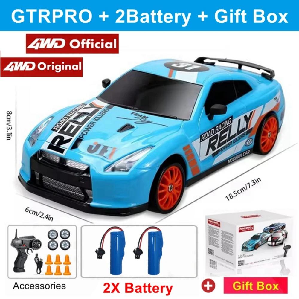 4WD RC Drift Car Remote Control GTRPRO AE86PRO Model 4x4 Racing RTR Radio Truck Vehicle Toy Gift for Boy Girl Children Kids Adult