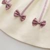 1 To 6T Kids Girls Floral Print Bowknot Dress Ribbed Round Necks Fall Dress  Girls