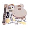 LP Style Unfinished Electric Guitar DIY Kit Set Mahogany Body & Neck Rose Wood Fingerboard