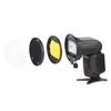 Jiebao TR08 DSLR Magnetic Flash Diffuser with Honeycomb Filters and Quick Release Ball Head