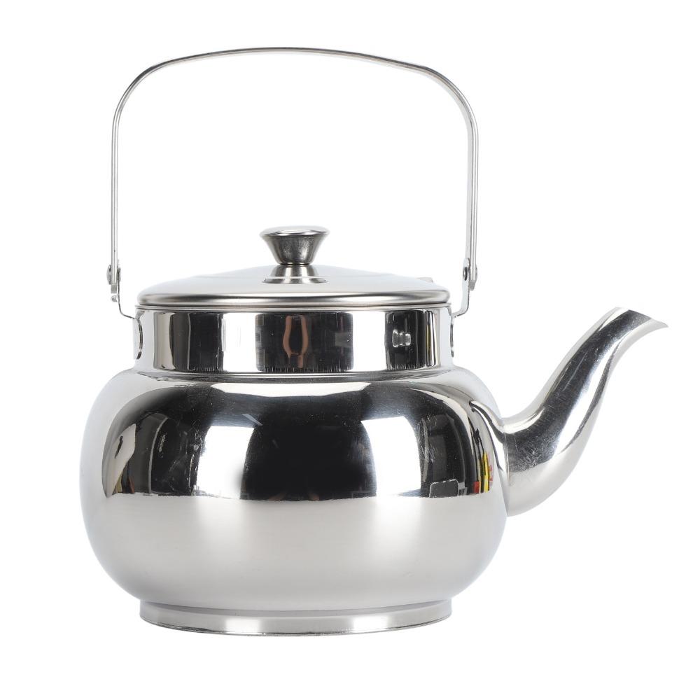 Hammered Finish Stainless Steel Teapot 1L Capacity Stovetop Tea Kettle Serving Tea Pot Home Use