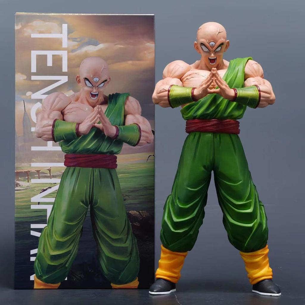 Anime Drogan Boll Z Tien Shinhan Figure Tien Shinhan Kikoho Action Figures 32cm/12.6inch Gk Statue Collection Model Toys Gifts