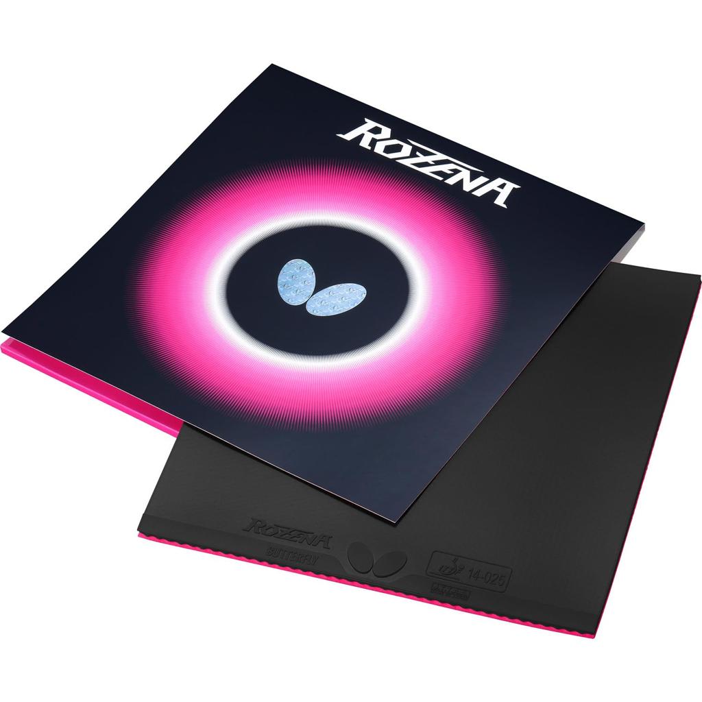 Butterfly Rozena 06020 Table Tennis Medium Rubber, Black,