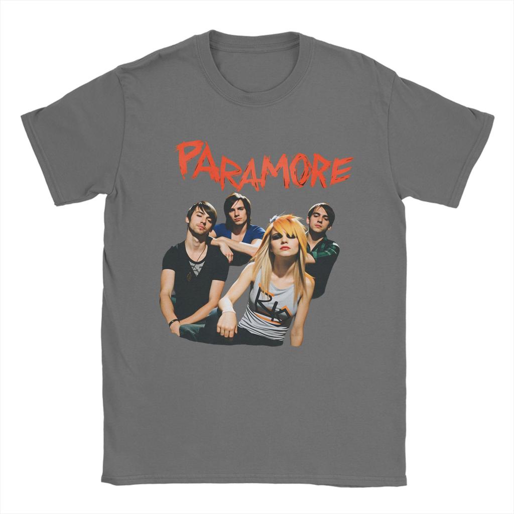 Paramore Band Cotton TShirt For Mens Summer Vintage T Shirts O Neck Leisure Tees Plus Size Cheap Clothes