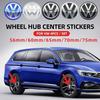 Для VW 4 шт. 56 мм 60 мм 65 мм 70 мм 75 мм Наклейка на центральный колпачок колеса автомобиля Для VW CC GTI Polo Golf Touareg Passat Magotan Tiguan