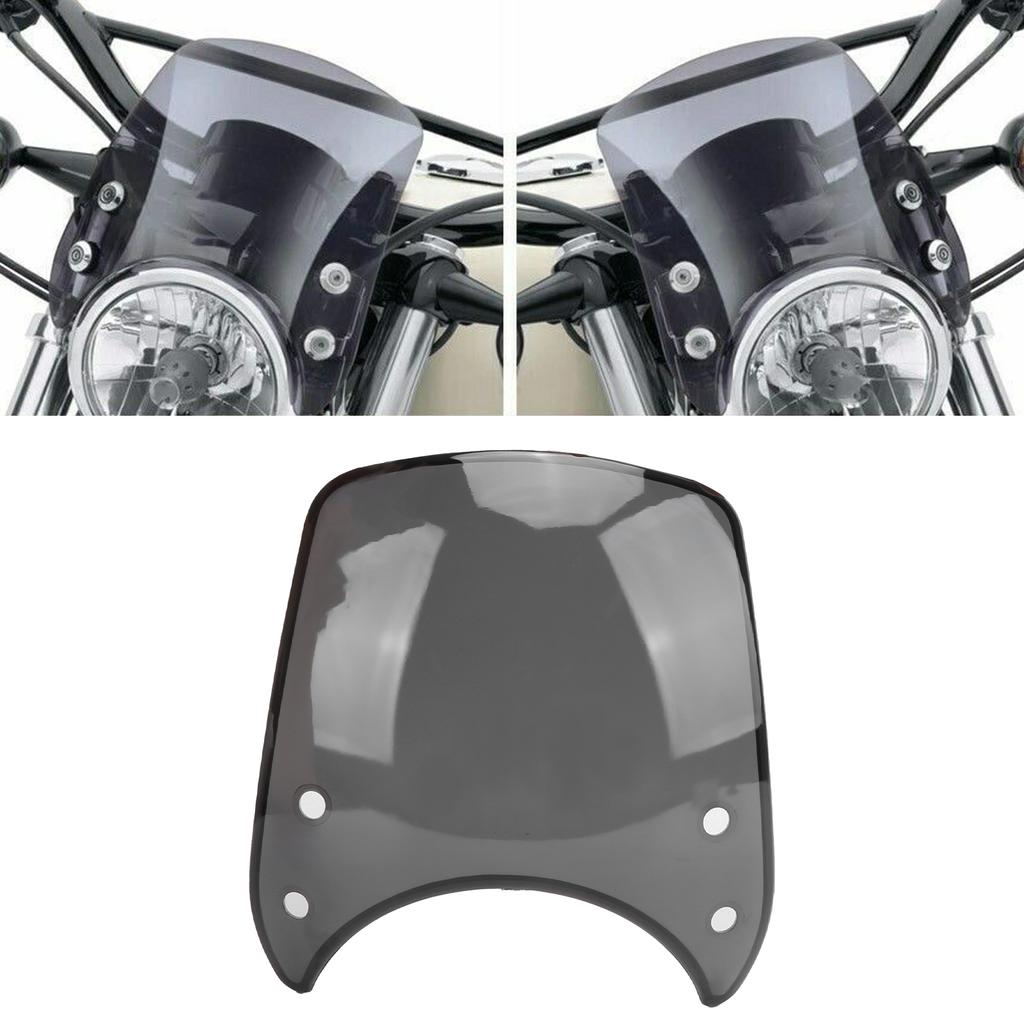 Motorcycle Retrofit Vintage for 5‑7in Motor Headlights Windscreen PC Material