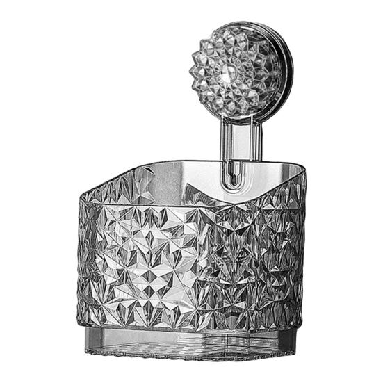 Душевая кабина, корзина для хранения в ванной комнате с присоской, большая вместимость, прочная несущая способность, сильная всасывающая полка для душа, органайзер