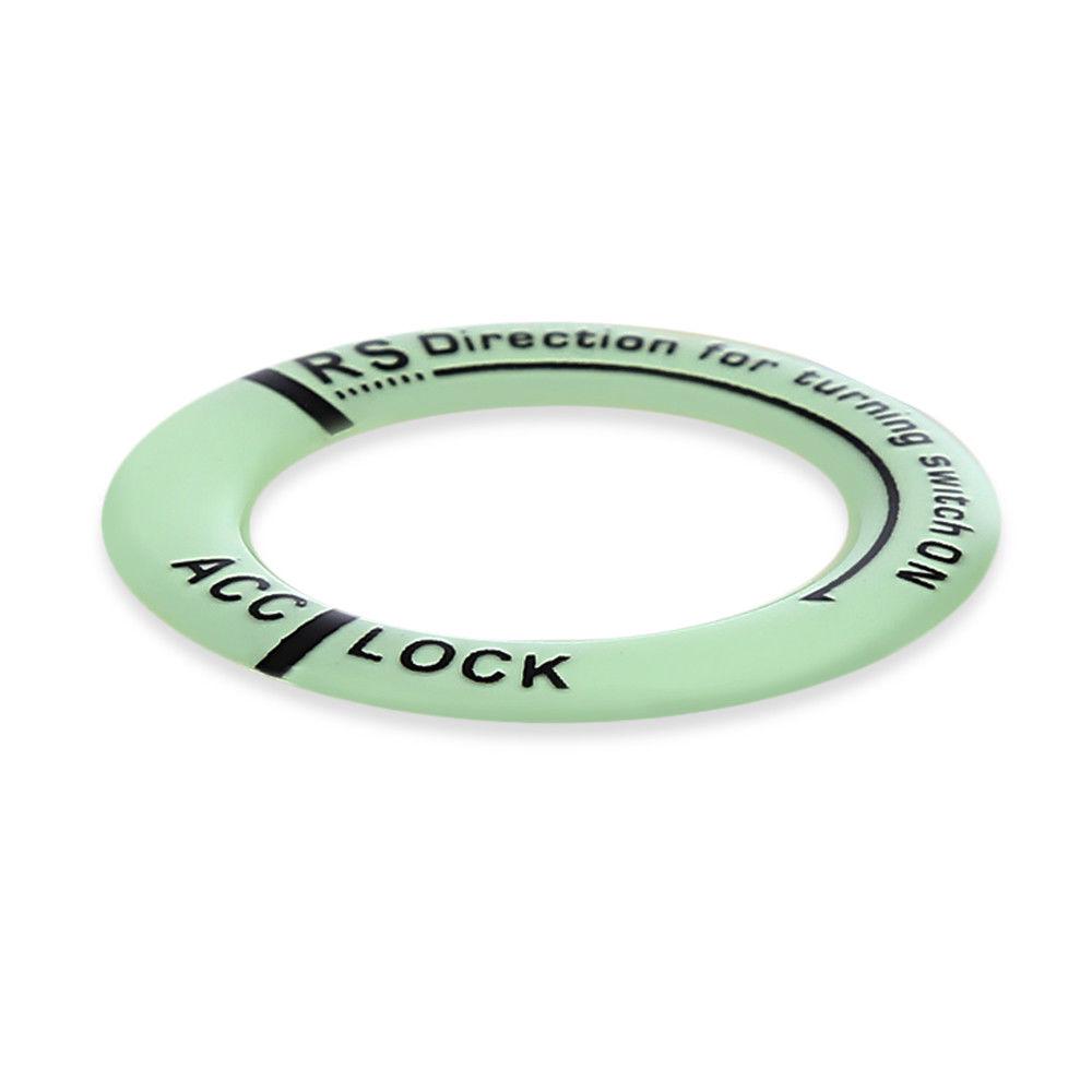 Car Ignition Switch Cover Luminous Key Ring Hole Cover Sticker