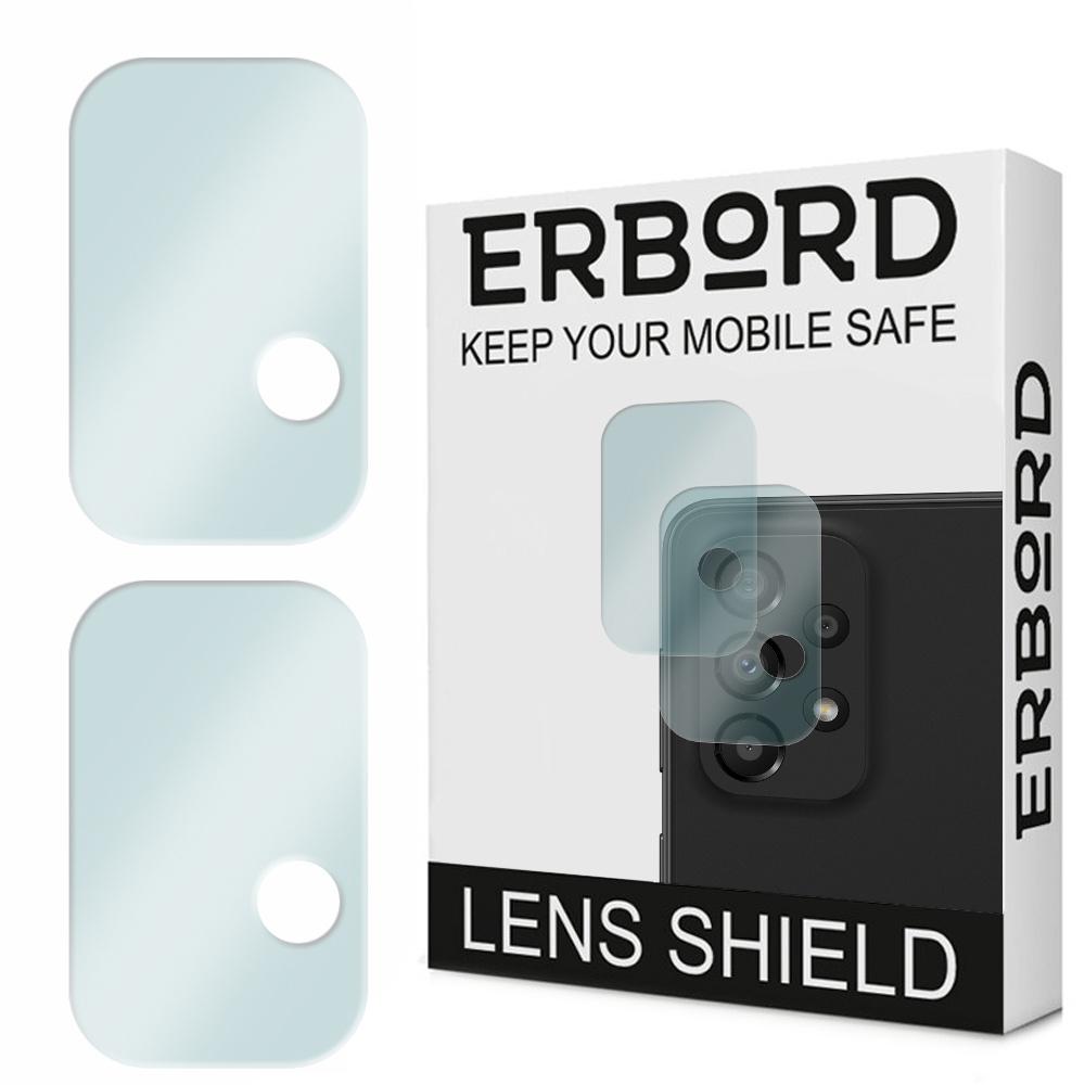 2x ERBORD Tempered Glass Camera Screen Protector for Samsung Galaxy A33 5G, Transparent