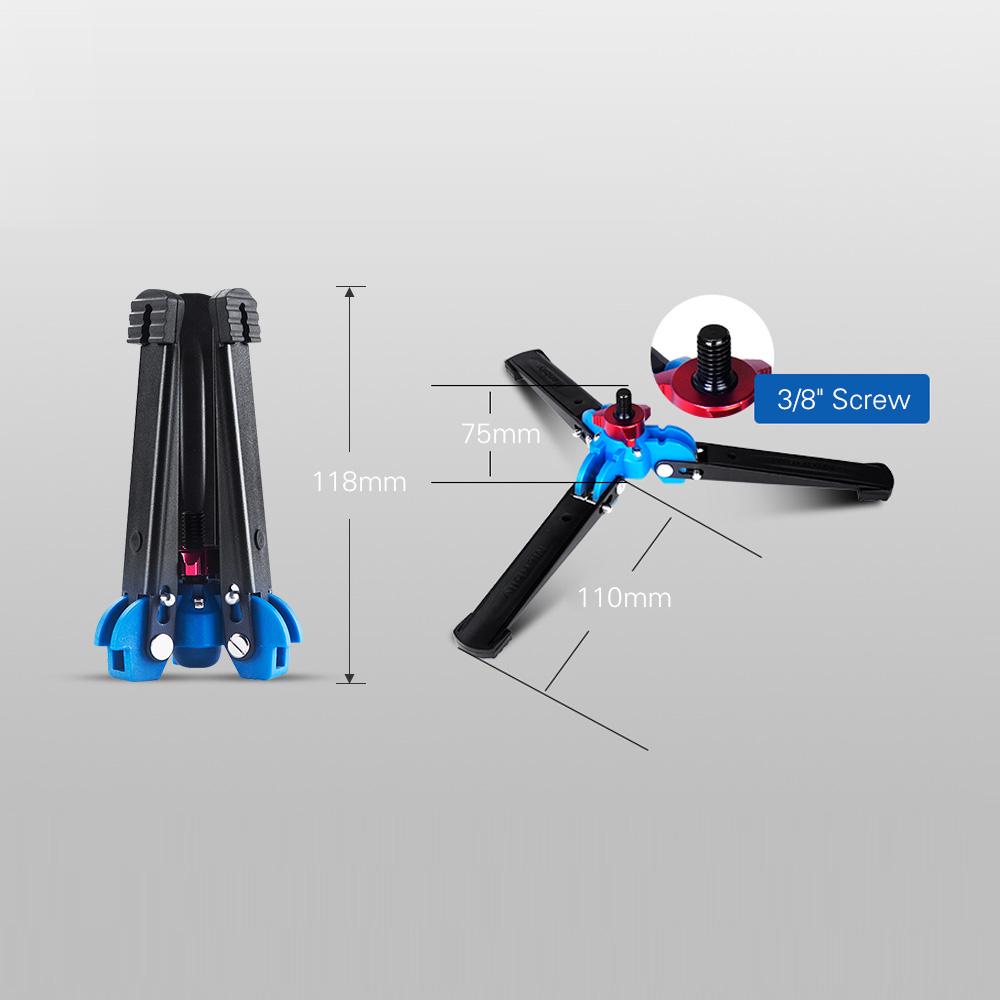 Manbily M 1 Портативный Универсальный Мини Тренога-подставка с тремя ножками Основание Стойка для монопода Шаровая головка для монопода с 3 8