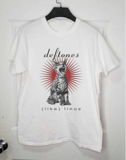 Deftones Как Линус Кот Белая футболка