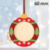 with Hanging Ropes Photo Frame Wooden Xmas Tree Decorations Picture Ornaments for Christmas Tree