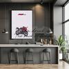 Aprilia Motor Bike Poster Canvas Printing Classic Sports Motorcycle Aesthetic Decor Men Home Room Bedroom Wall Decoration Gift