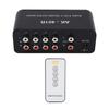 Audio Switch 1 In 4 Out DC 12V RCA Signal Selector Audio Splitter with Remote Control