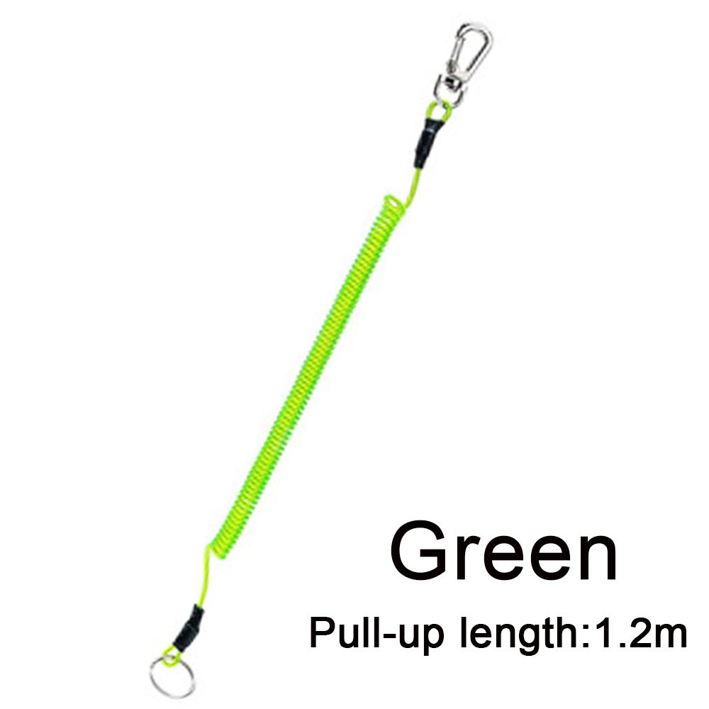 Camping Spring Elastic Rope Portable Fishing Lanyards Security Gear Tool Anti-lost Phone Keychain