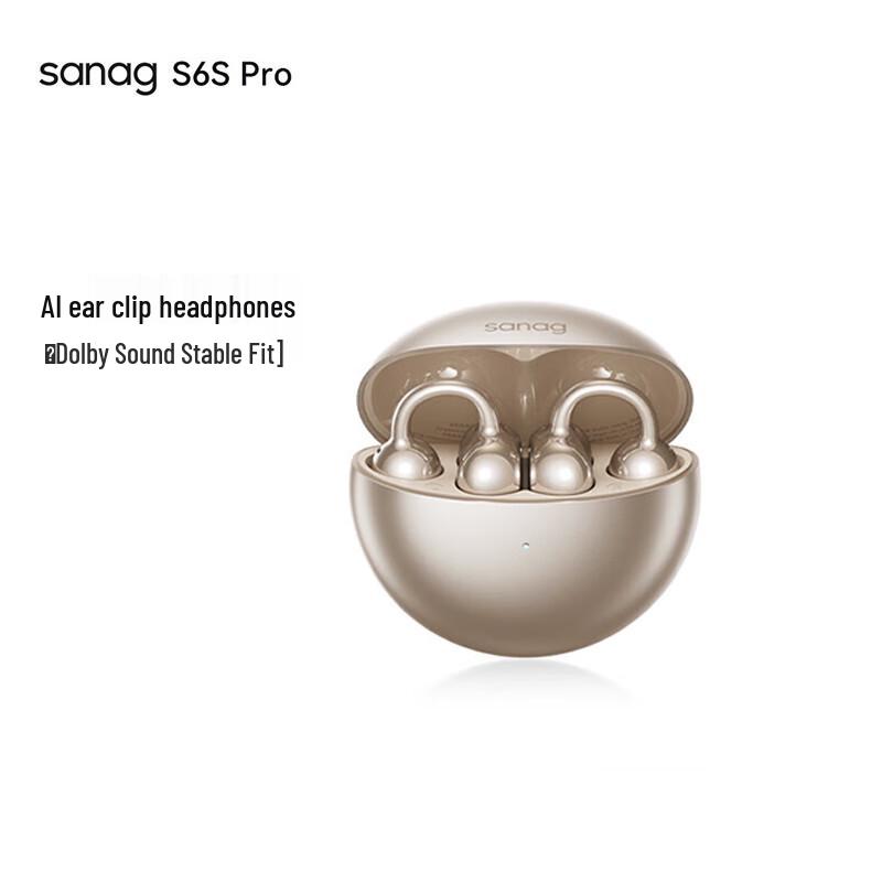 Saina S6S Pro Open-Ear Bone Conduction Bluetooth Earbuds
