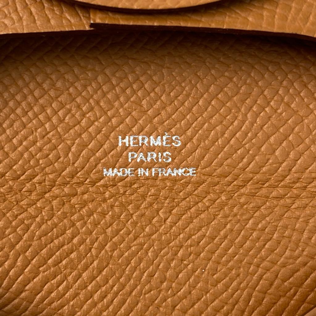 Подержанный золотой кошелек для монет HERMESCoin Женский