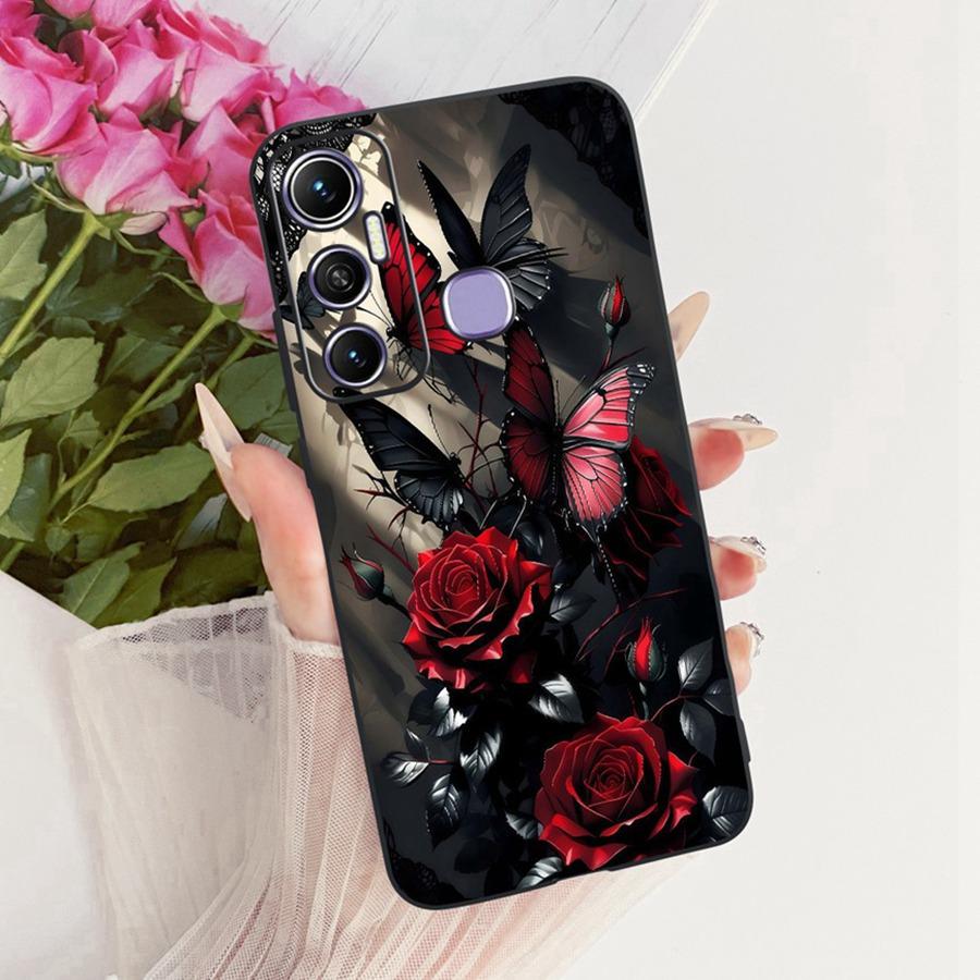 Чехол для Infinix Hot 11s Hot11 Черный Новый дизайн ТПУ Простота Мягкий силиконовый чехол Для Infinix Hot11s NFC Coque Capa