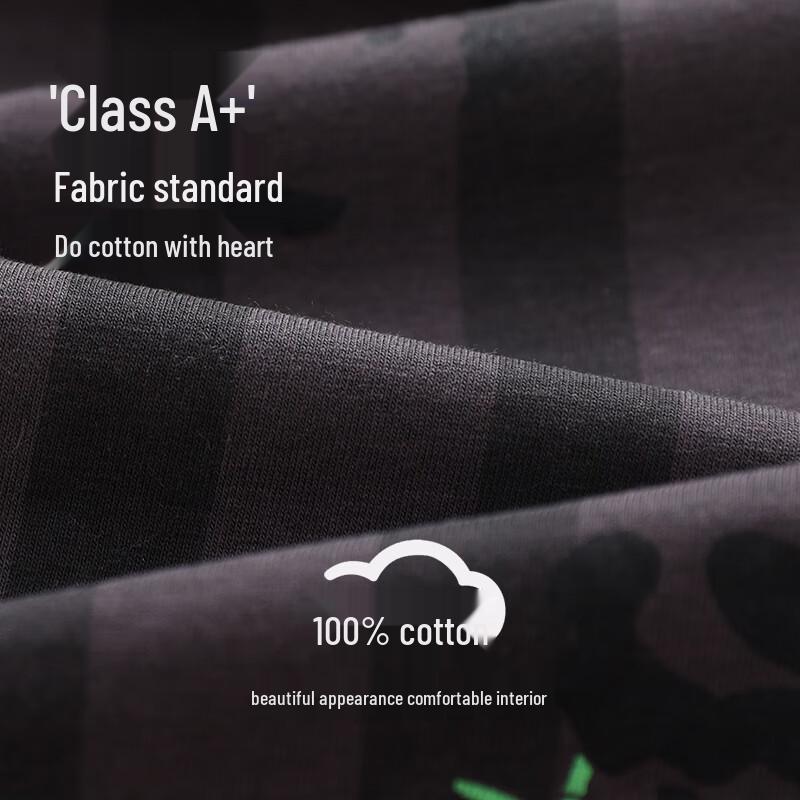 Boys' Pure Cotton Antibacterial Bamboo Panda Pajamas