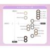 Color lenses TeAmo One Day prescription without 14.5mm 1DAY Bear Black 10 pieces 0.00