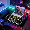 Custom Name Personalized Borussia Dortmund Pattern Mousepad, Laptop PC Desk Mat, Decorative Desk Mat for Home Keyboard Pad Gift