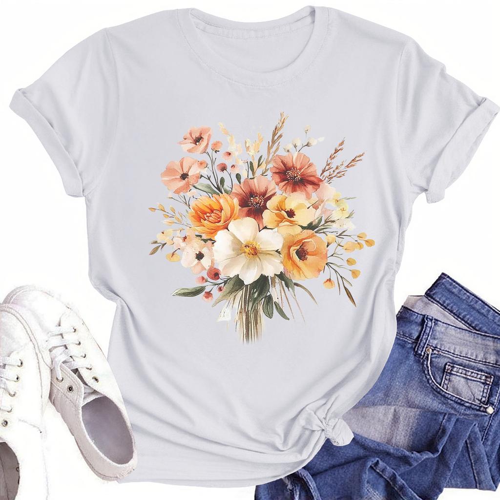 Toddler Girl Boy T-Shirts Kids Top Boys And Girls Printed Short Sleeved T-shirt 1-12Y