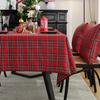 Американская Рождественская Скатерть Ткань Нордический Стиль Ins Кофейный Столик Ткань Клетка Обеденный Стол Коврик Новогодний Покрывало на Стол