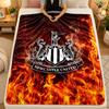 Flannel BlanketNewcastle United Football Warm Soft Throw Blanket for Indoor Sofa Bed Living Room Use