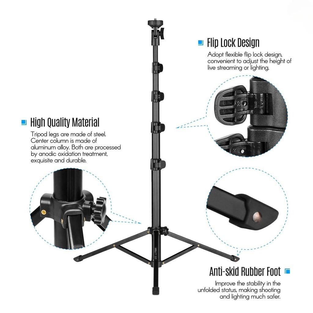 Multi-functional Photography Video Tripod Mobile Live Video Broadcasting Bracket Aluminum Alloy Camera Support Stand