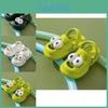 Cute Large Eye Dog Slippers Adorable Women's Summer Beach Sandals Casual Design