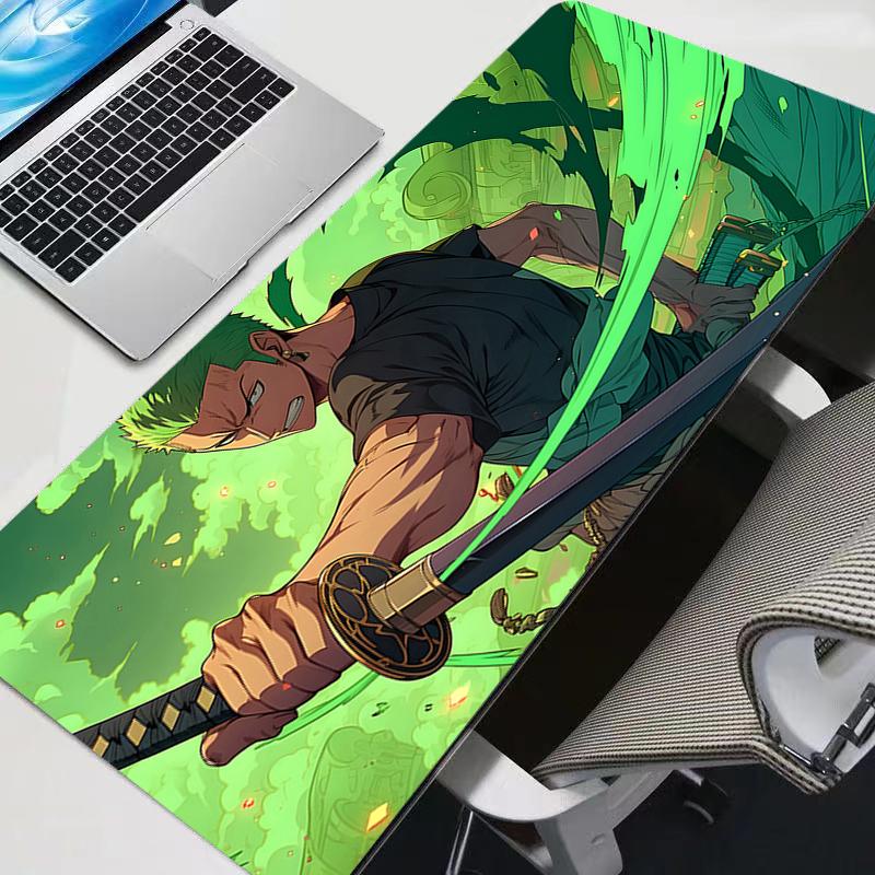New Mouse Pads Big One Piece Roronoa Zoro Anime Gamer Computer Mousepad Gaming Accessories Tablet Varmilo Keyboard Mausepad