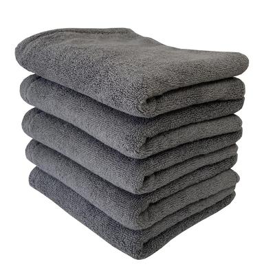 Набор из 5 полотенец для лица Imabari Towel Color, антибактериальная обработка, 34x80 см, серый
