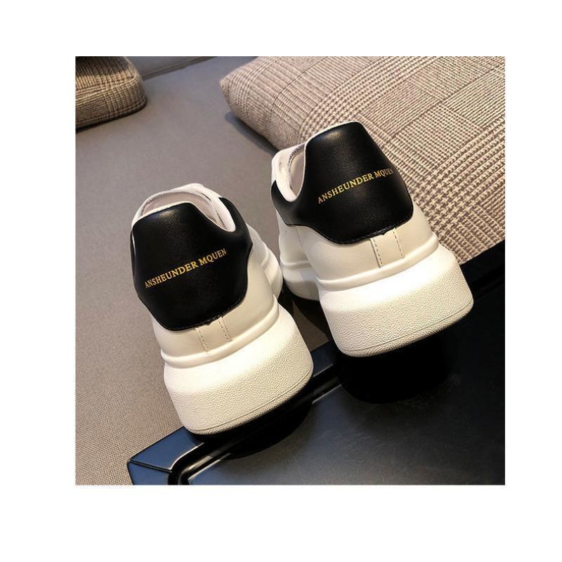Women Thick Sole White Sneakers Casual Platform Height Increasing Fashion Shoes