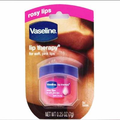 Розовый мини-бальзам для губ Vaseline Lip Care