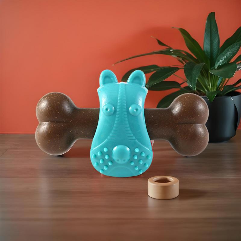 Игрушки для собак для агрессивных жевателей, кость для щенка, тренажер для жевания, успокаивающая медленная кормушка, интерактивное жевание, стимуляция, обогащение для