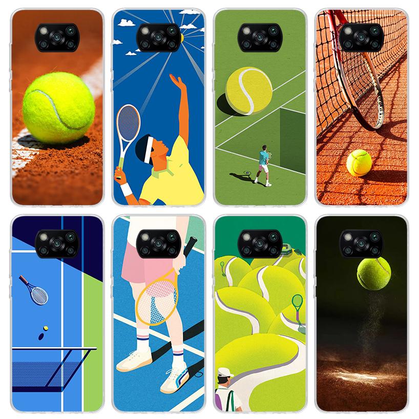 Tennis Sport Phone Case For Xiaomi Poco X5 X6 X7 Pro F7 Ultra M7 Redmi 15C 15 13C 13 12C 12 10 10C 10A 9 9C 9T 9A Cover Poco X3