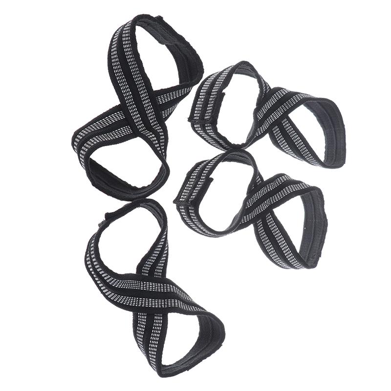1 пара ремней в форме восьмерки для становой тяги, поднятия тяжестей, шрагов, прочная лента для захвата
