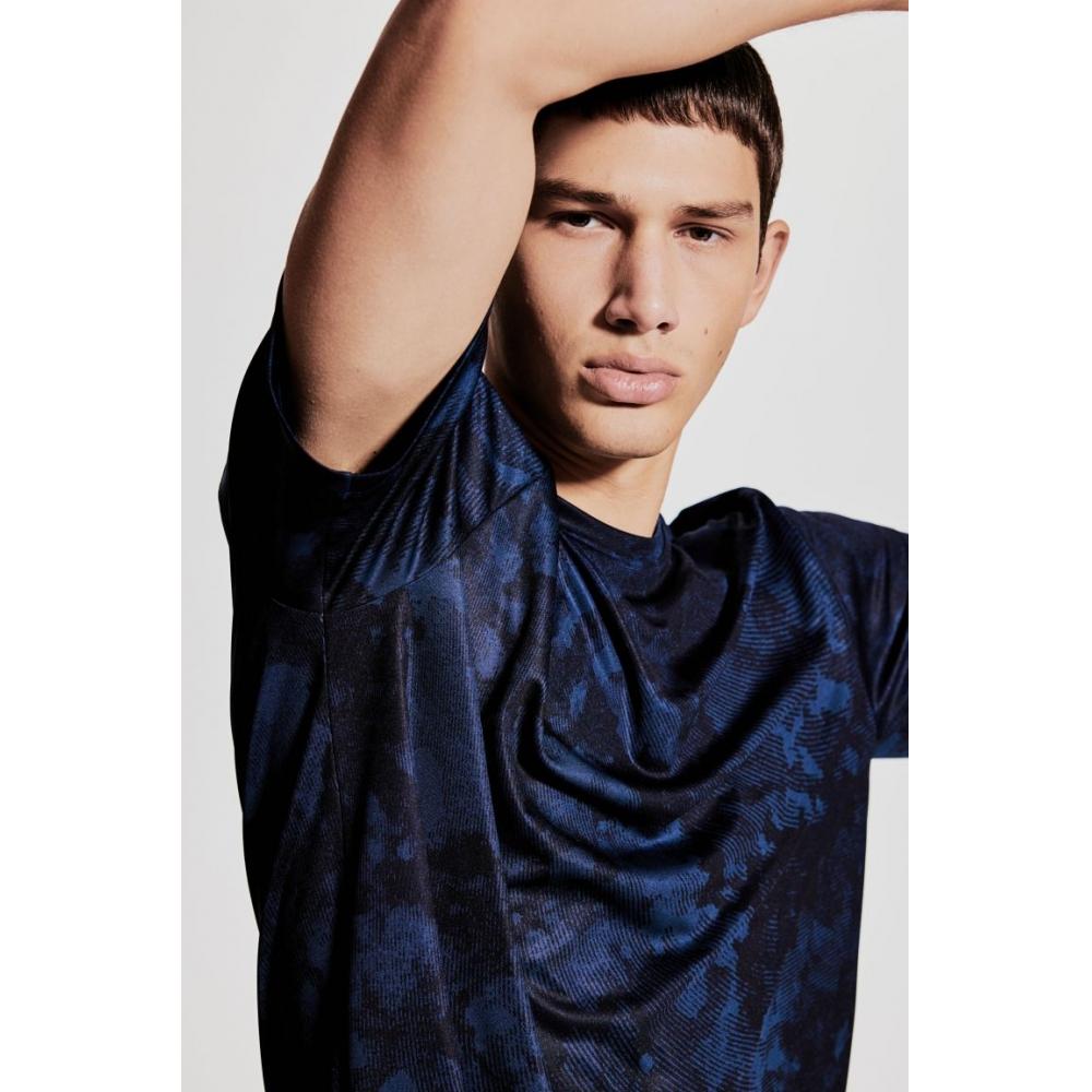 Спортивный топ HM Regular Fit dryMove темно-синий